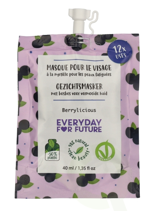 Everyday For Future Face Mask 40 ml 12 Uses - Berrilicious in the group BEAUTY & HEALTH / Skin care / Face / Day cream at TP E-commerce Nordic AB (D21218)
