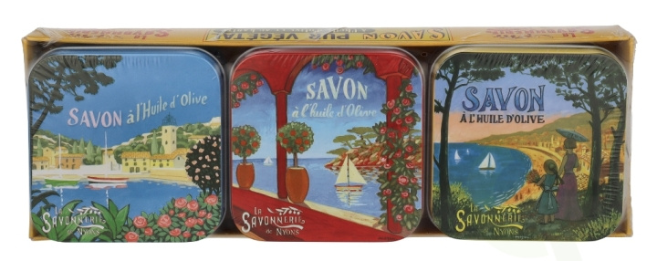 La Savonnerie De Nyons Soap Bar Set 3 Pcs - Mediterran. Lake 300 g 3x100gr in the group BEAUTY & HEALTH / Skin care / Body health / Scented soaps at TP E-commerce Nordic AB (D21229)