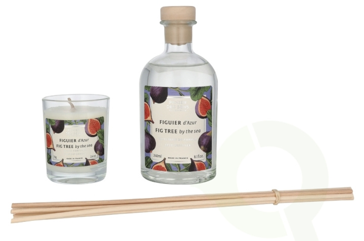 Panier Des Sens Scented Duo Set 310 ml Fig Tree Diffuser 240ml/Fig Tree 70gr in the group BEAUTY & HEALTH / Fragrance & Perfume / Other fragrances / Scented candles at TP E-commerce Nordic AB (D21239)
