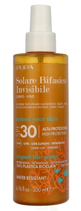 Pupa Milano Pupa Multifunction Invisible Two-Phase Sunscreen SPF30 200 ml in the group BEAUTY & HEALTH / Skin care / Tanning / Sunscreen at TP E-commerce Nordic AB (D21241)