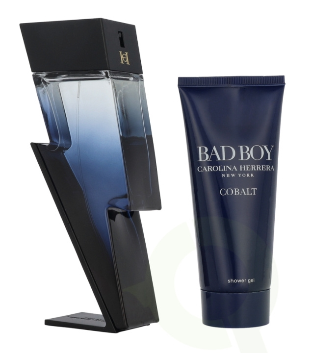 Carolina Herrera Bad Boy Cobalt Giftset 200 ml Edp Electrique Spray 100ml/Shower Gel 100ml in the group BEAUTY & HEALTH / Gift sets / Gift sets for him at TP E-commerce Nordic AB (D21284)