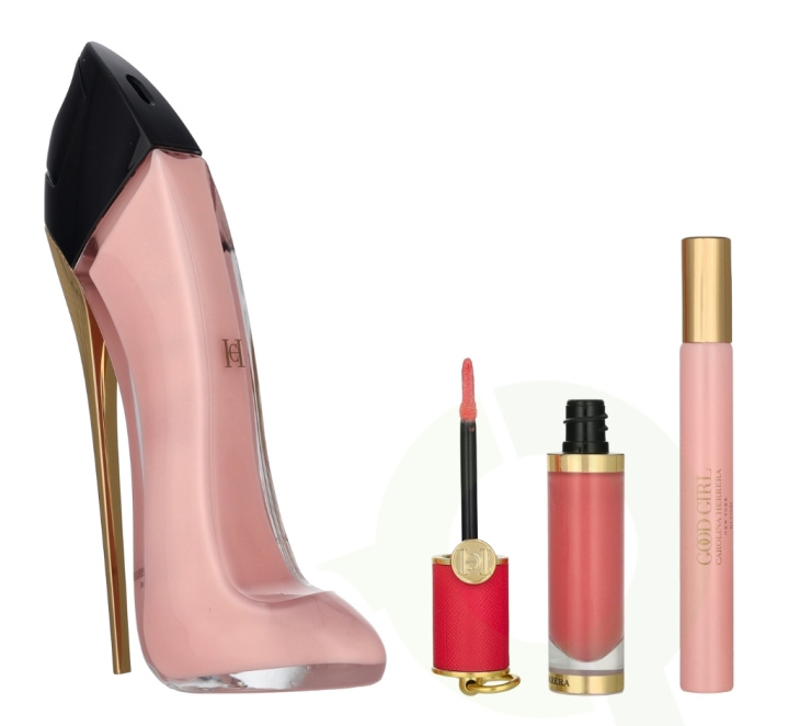 Carolina Herrera Good Girl Blush Giftset 95 ml Edp Spray 80ml/Liquid Blusher Lip & Cheek 5ml/Travel Spray Edp 10ml in the group BEAUTY & HEALTH / Gift sets / Gift sets for her at TP E-commerce Nordic AB (D21339)
