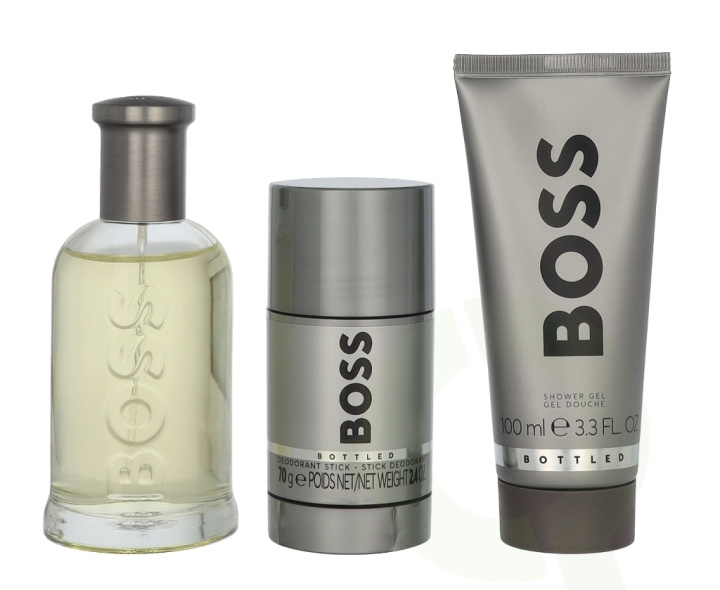 Hugo Boss Bottled Gitset 350 ml Edt Spray 100ml/Body Lotion 100ml/Deodorant Spray 150ml in the group BEAUTY & HEALTH / Fragrance & Perfume / Perfumes / Perfume for him at TP E-commerce Nordic AB (D21344)