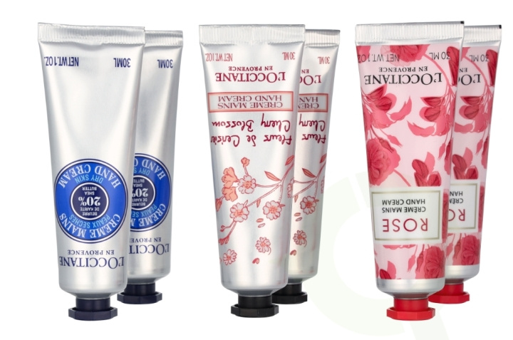 L\'Occitane Best Of Provence Set 180 ml 2x Cherry Blossom Hand Cream 30ml/2x Rose Reines Hand Cream 30ml/2x Shea Butter Hand Cream 30ml in the group BEAUTY & HEALTH / Manicure / Pedicure / Hand Creams at TP E-commerce Nordic AB (D21383)
