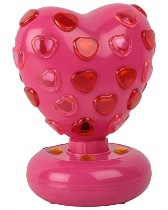 Party Fun Lights Heart disco lamp - Pink - Ø:15.5cm in the group Sport, leisure & Hobby / Fun stuff / Fun stuff at TP E-commerce Nordic AB (D21428)