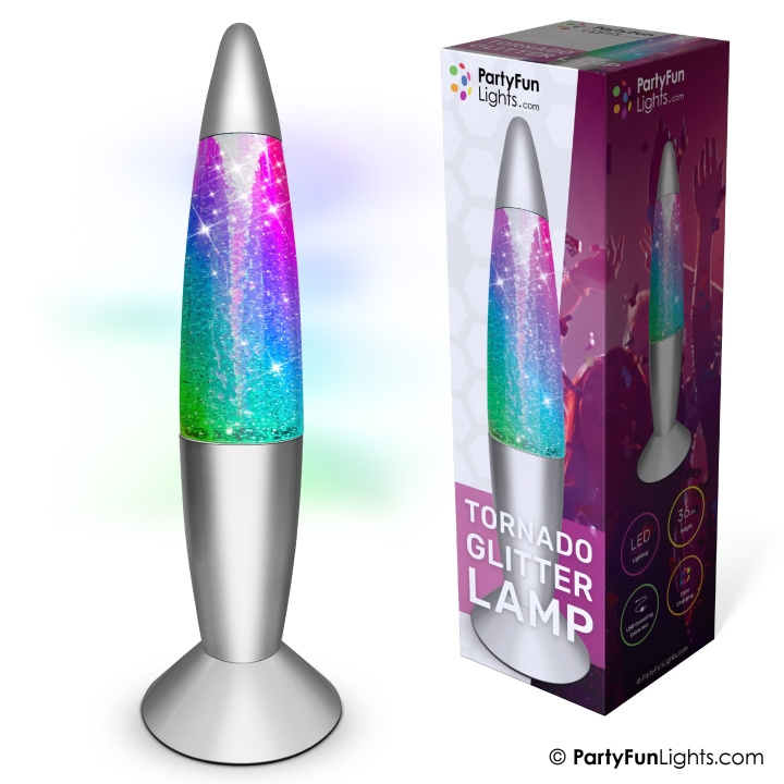 Party Fun Lights Tornado glitter lamp - Multicoloured - H: 36cm in the group Sport, leisure & Hobby / Fun stuff / Fun stuff at TP E-commerce Nordic AB (D21431)