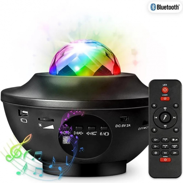 Party Fun Lights Galaxy Bluetooth Speaker with Remote Control (605604) in the group HOME ELECTRONICS / Audio & Picture / Speakers & accessories / Bluetooth Speakers at TP E-commerce Nordic AB (D21434)