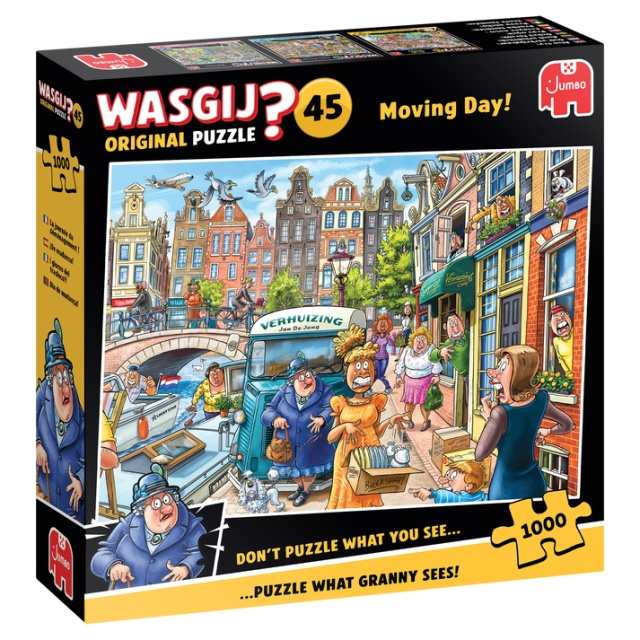 Wasgij Original 45: Moving Day! (1000 Pieces) in the group Sport, leisure & Hobby / Hobby / Puzzle at TP E-commerce Nordic AB (D21440)