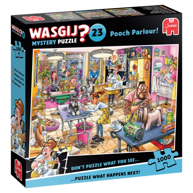 Wasgij Mystery - #23 - Pooch Parlour! (1000 pieces) in the group Sport, leisure & Hobby / Hobby / Puzzle at TP E-commerce Nordic AB (D21508)