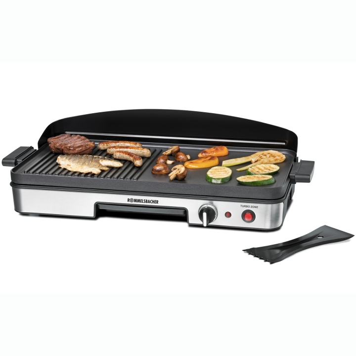 Rommelsbacher Bordsgrill BBQ 2003 1900W Turbo 50X25cm in the group HOME, HOUSEHOLD & GARDEN / Household appliances / Toasters & Bread grills / Table grills & Raclette at TP E-commerce Nordic AB (D21585)