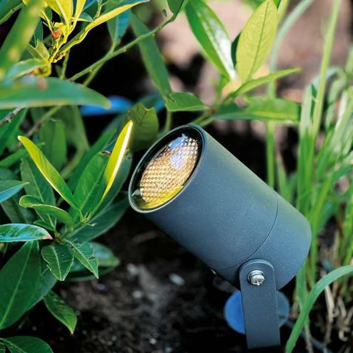 LightsOn Luna Trädgårdsspot 350 lm 5W 35° Grå in the group HOME, HOUSEHOLD & GARDEN / Electricity & Lighting / Outdoor lighting at TP E-commerce Nordic AB (D21640)