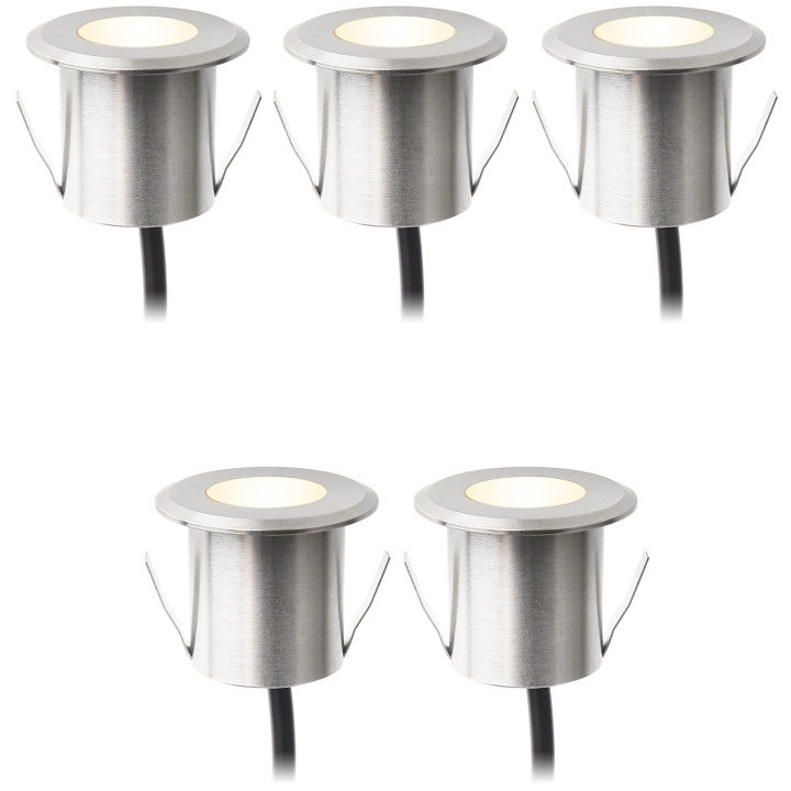 LightsOn Dexter Decklight 5-pack Silver in the group HOME, HOUSEHOLD & GARDEN / Electricity & Lighting / Outdoor lighting at TP E-commerce Nordic AB (D21649)