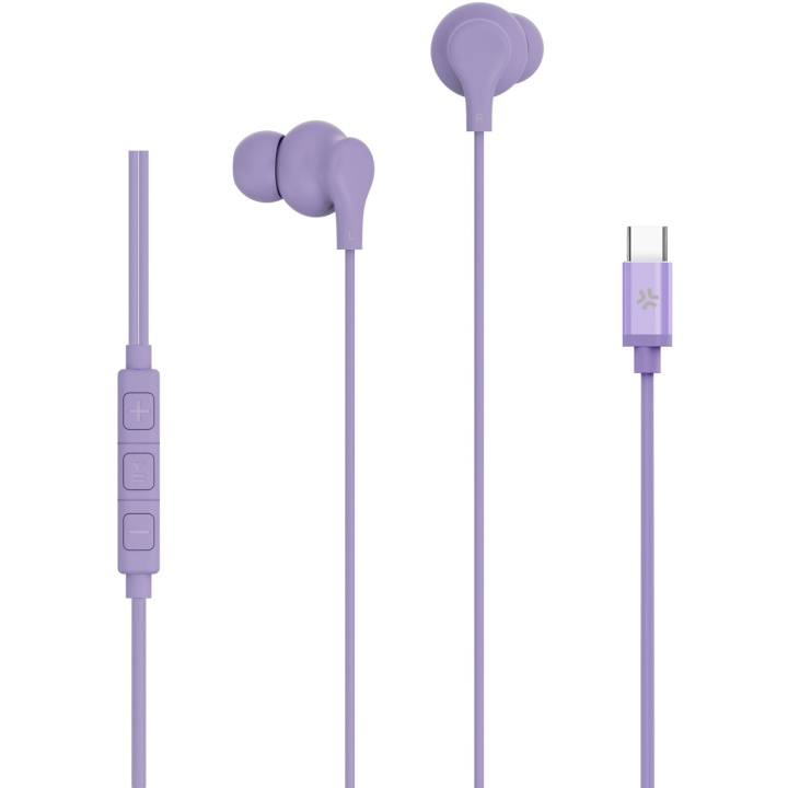 Celly Hörlurar In-Ear Kabel USB-C UP1600 Lila in the group HOME ELECTRONICS / Audio & Picture / Headphones & Accessories / Headphones at TP E-commerce Nordic AB (D21656)