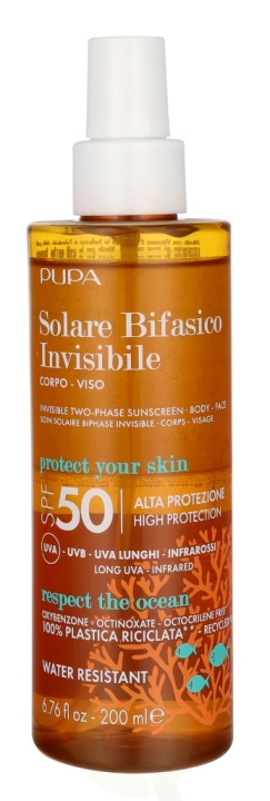 Pupa Milano Pupa Multifunction Invisible Two-Phase Sunscreen SPF50 200 ml in the group BEAUTY & HEALTH / Skin care / Tanning / Sunscreen at TP E-commerce Nordic AB (D21690)