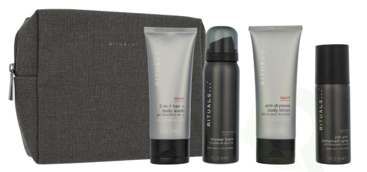 Rituals Homme Men\'s Care Set 240 ml Shower Foam 50ml/2-in1 Hair And Body Wash 70ml/Body Lotion 70ml/Antiperspirant Spray 50ml in the group BEAUTY & HEALTH / Gift sets / Gift sets for him at TP E-commerce Nordic AB (D21753)