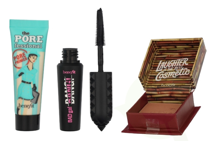 Benefit Icons Makeup Set 14 g The Porefessional Primer 7,5 ml / BADGal Bang! Mascara 4 g / Hoola Bronzer 2,5 g in the group BEAUTY & HEALTH / Makeup / Tools & Make up set / Makeup set at TP E-commerce Nordic AB (D21759)