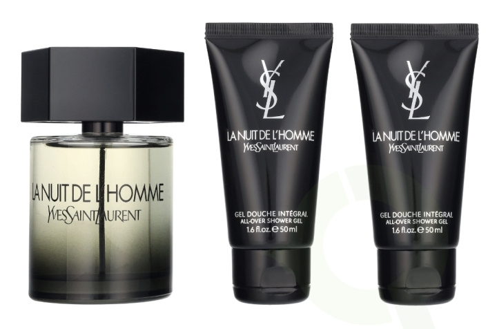 Yves Saint Laurent YSL La Nuit De L\'Homme Giftset 200 ml Edt Spray 100ml/2x Shower Gel 50ml in the group BEAUTY & HEALTH / Fragrance & Perfume / Perfumes / Perfume for him at TP E-commerce Nordic AB (D21803)