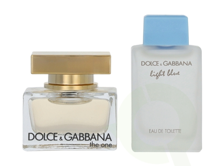 Dolce & Gabbana The One Miniature Set 9.5 ml Edp Spray 5ml/Light Blue Edt Spray 4,5ml in the group BEAUTY & HEALTH / Fragrance & Perfume / Perfumes at TP E-commerce Nordic AB (D21823)