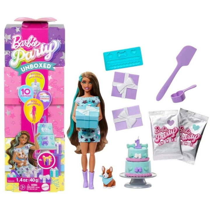 Barbie Party Unboxed Brunette Doll - (960-2525) in the group TOYS, KIDS & BABY PRODUCTS / Toys / Docks & Accessories at TP E-commerce Nordic AB (D21868)