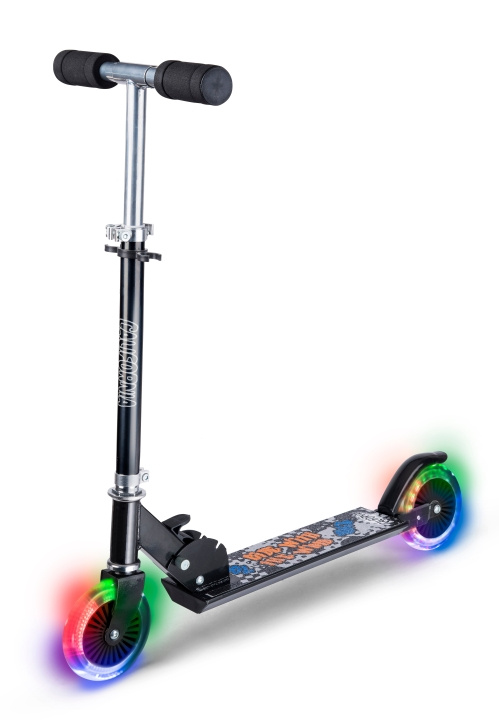 California Black scooter with LED lights (83153) in the group TOYS, KIDS & BABY PRODUCTS / Outdoor toys / Bicycles & Scooters at TP E-commerce Nordic AB (D21893)