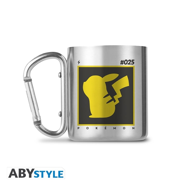 Abysse POKEMON Mug Carabiner - Pikachu 25 - 235ml in the group Sport, leisure & Hobby / Fun stuff / Cups at TP E-commerce Nordic AB (D21974)