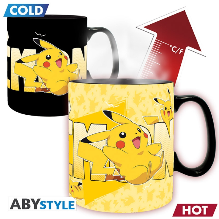 Abysse Pokemon Mug Heat Change - Pikachu - 460 ml in the group Sport, leisure & Hobby / Fun stuff / Cups at TP E-commerce Nordic AB (D21983)