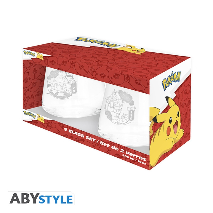 Abysse Pokemon 2 Glass Set - Magikarp & Gyarados Europe - 30cl in the group Sport, leisure & Hobby / Fun stuff / Collector\'s items at TP E-commerce Nordic AB (D21999)