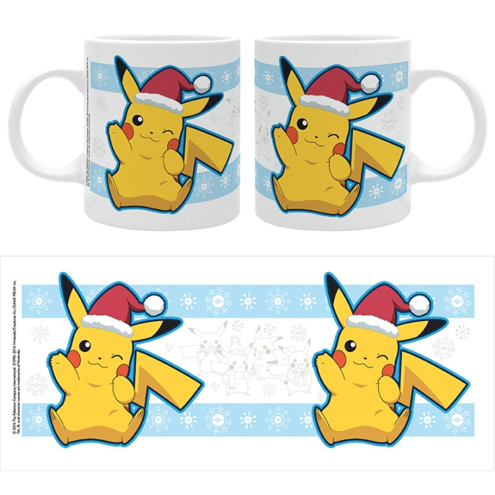 Abysse Pikachu Santa Christmas Mug - 320ml in the group Sport, leisure & Hobby / Fun stuff / Cups at TP E-commerce Nordic AB (D22013)