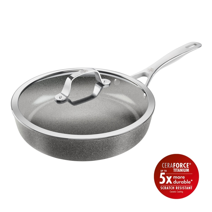 Ballarini Salina Ceramic Saute Pan with Lid - 28 cm in the group HOME, HOUSEHOLD & GARDEN / Kitchen utensils / Frying pans at TP E-commerce Nordic AB (D22026)