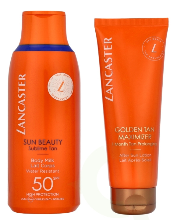 Lancaster My Sun Routine Duo SPF50 Kit 300 ml Sun Beauty Body Milk SPF50 175 ml/Golden Tan Maximizer 125 ml in the group BEAUTY & HEALTH / Skin care / Tanning / Sunscreen at TP E-commerce Nordic AB (D22057)
