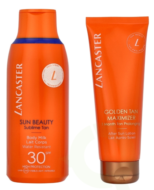 Lancaster Sun Beauty Set 300 ml Body Milk SPF30 175ml/Golden Tan Maximizer 125ml in the group BEAUTY & HEALTH / Skin care / Tanning / Sunscreen at TP E-commerce Nordic AB (D22058)