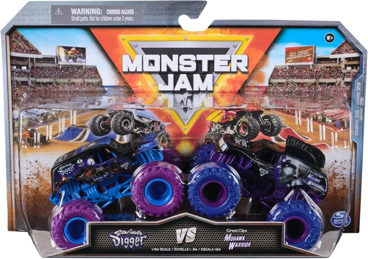 Monster Jam 1:64 Die Cast 2 pack - Son Uva Digger Vs. Mohawk Warrior in the group TOYS, KIDS & BABY PRODUCTS / Toys / Toy cars at TP E-commerce Nordic AB (D22122)