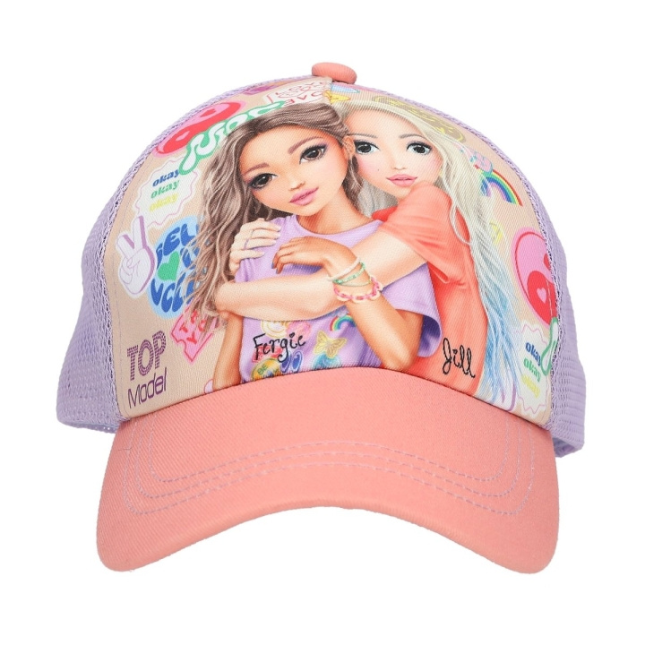 TOPModel Printed Cap GIRL POWER - Coral (413511) in the group Sport, leisure & Hobby / Accessories / Hats & Caps at TP E-commerce Nordic AB (D22136)