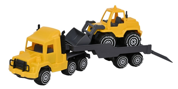 Plasto Low Boy & Frontoader - 47 cm (1645000BOX) in the group TOYS, KIDS & BABY PRODUCTS / Toys / Toy cars at TP E-commerce Nordic AB (D22159)