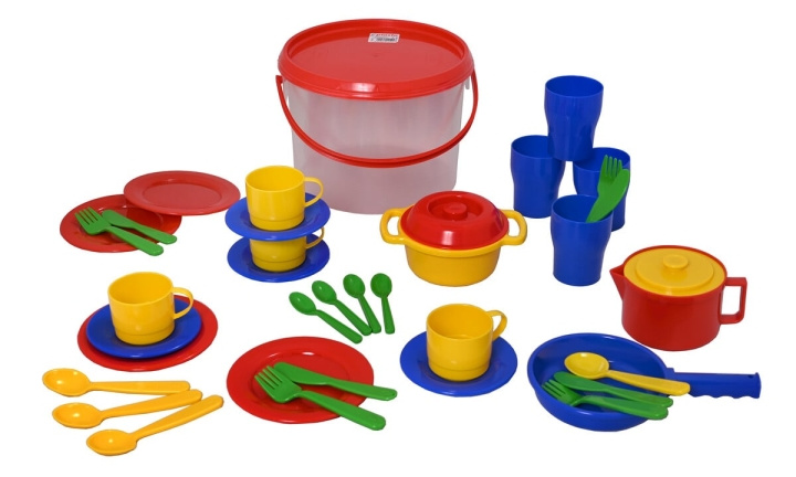 Plasto Kitchen set in bucket - 39 parts (1501000) in the group TOYS, KIDS & BABY PRODUCTS / Toys / Play set at TP E-commerce Nordic AB (D22161)