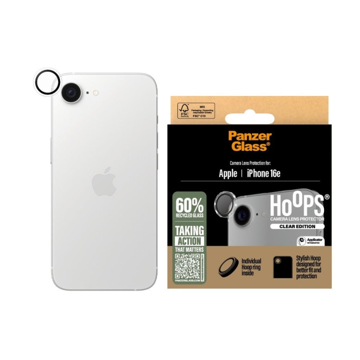 PanzerGlass Hoops- Camera Lens Protector - iPhone 16e in the group SMARTPHONE & TABLETS / Phone cases / Apple / iPhone 16 at TP E-commerce Nordic AB (D22231)