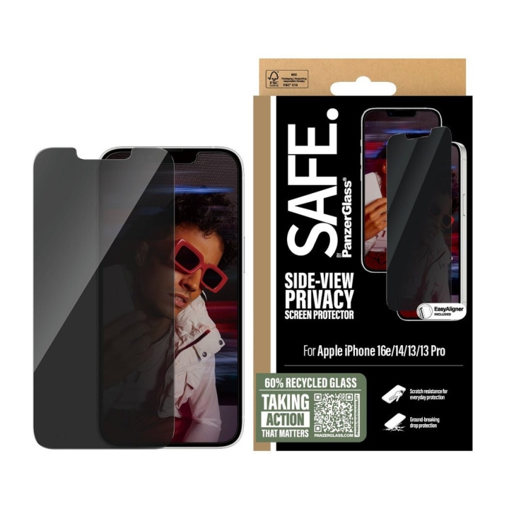 PanzerGlass SAFE. by PanzerGlass - Privacy Screen Protection - iPhone 16e - 14 - 13 - 13 Pro - Ultra-Wide Fit in the group SMARTPHONE & TABLETS / Phone cases / Apple / iPhone 16 at TP E-commerce Nordic AB (D22234)