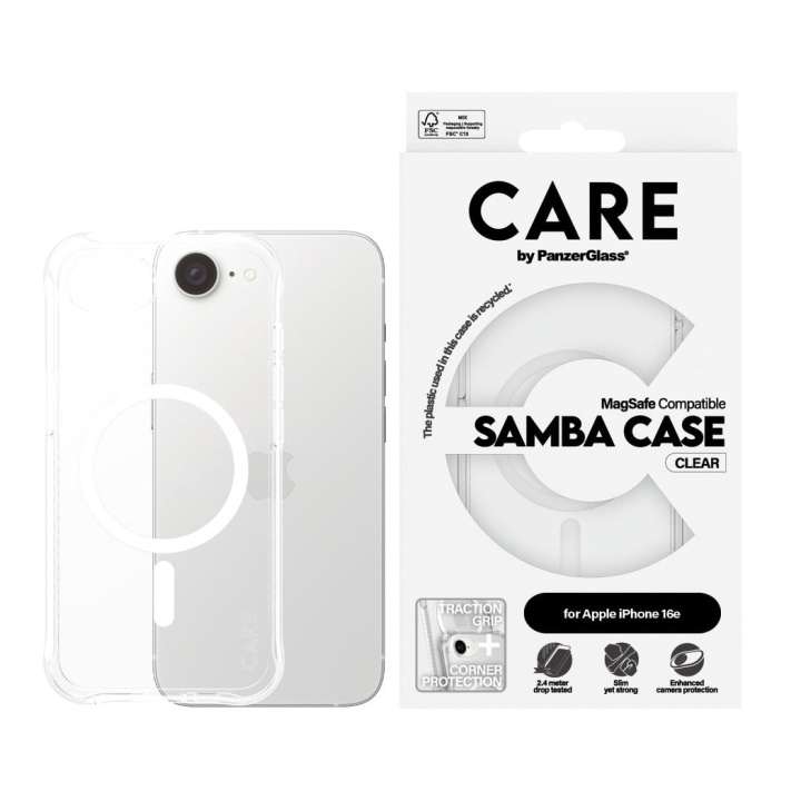 PanzerGlass CARE by PanzerGlass - Case - Transparent - iPhone 16e in the group SMARTPHONE & TABLETS / Phone cases / Apple / iPhone 16 at TP E-commerce Nordic AB (D22239)