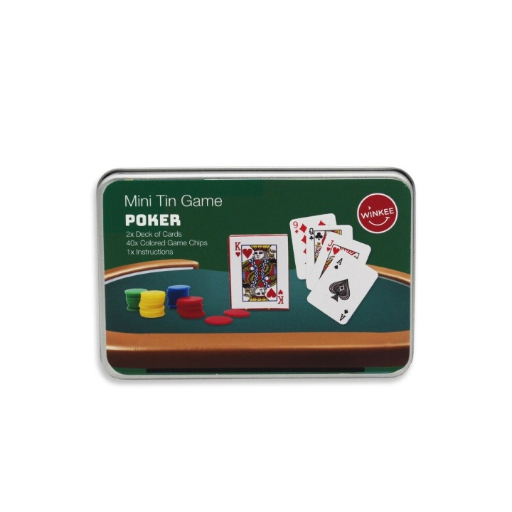 Winkee Mini Tin Game Poker - (18404) in the group TOYS, KIDS & BABY PRODUCTS / Games / Board games at TP E-commerce Nordic AB (D22243)