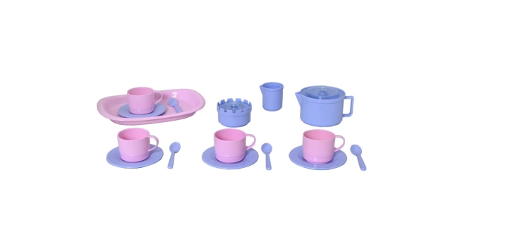 Plasto Coffee set - 18 parts (2900000ROS) in the group TOYS, KIDS & BABY PRODUCTS / Toys / Play set at TP E-commerce Nordic AB (D22307)