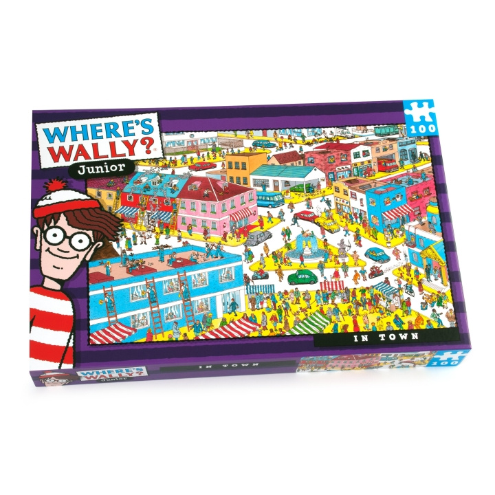 University Games Where\'s Wally - In Town 100pc (710-5955) in the group TOYS, KIDS & BABY PRODUCTS / Toys / Kids puzzle at TP E-commerce Nordic AB (D22321)