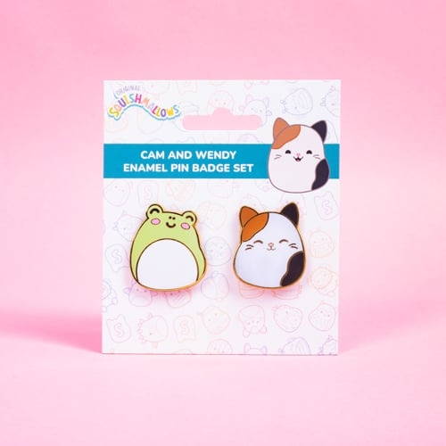 Squishmallows Pin Badges x 2 Cam & Wendy - Compact Size in the group Sport, leisure & Hobby / Fun stuff / Collector\'s items at TP E-commerce Nordic AB (D22348)