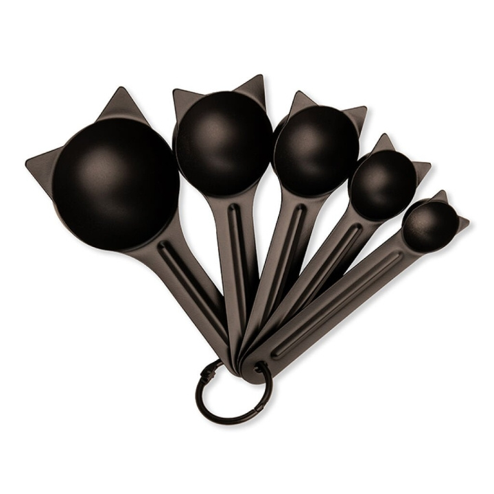 Kikkerland Cat Measuring Spoons - 9 cm x 16.5 cm in the group HOME, HOUSEHOLD & GARDEN / Kitchen utensils / Other kitchen tools at TP E-commerce Nordic AB (D22453)