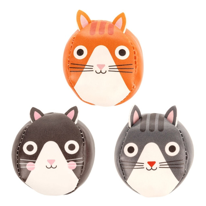 Kikkerland Kidoki Three Cats Juggling Balls - (KID54) in the group TOYS, KIDS & BABY PRODUCTS / Outdoor toys / Sport & Games at TP E-commerce Nordic AB (D22459)