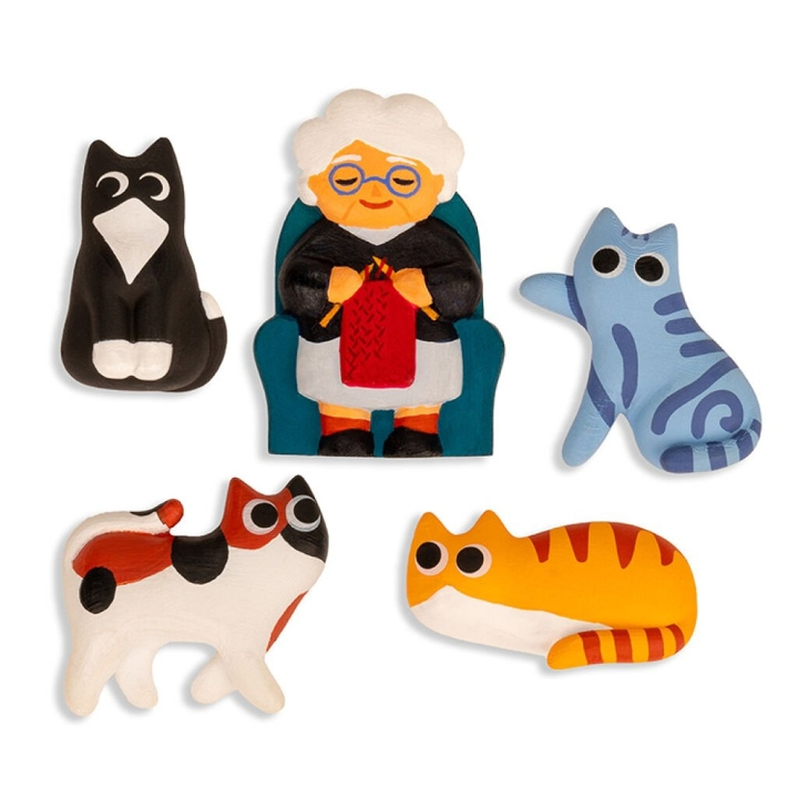 Kikkerland Cat Lady Magnets in the group TOYS, KIDS & BABY PRODUCTS / Toys / Figures, Miniatures & accessories at TP E-commerce Nordic AB (D22460)