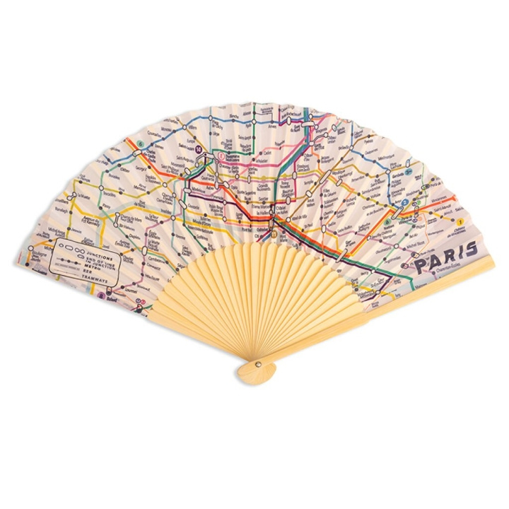 Kikkerland Paris Transit Map Fan in the group Sport, leisure & Hobby / Fun stuff / Fun stuff at TP E-commerce Nordic AB (D22468)