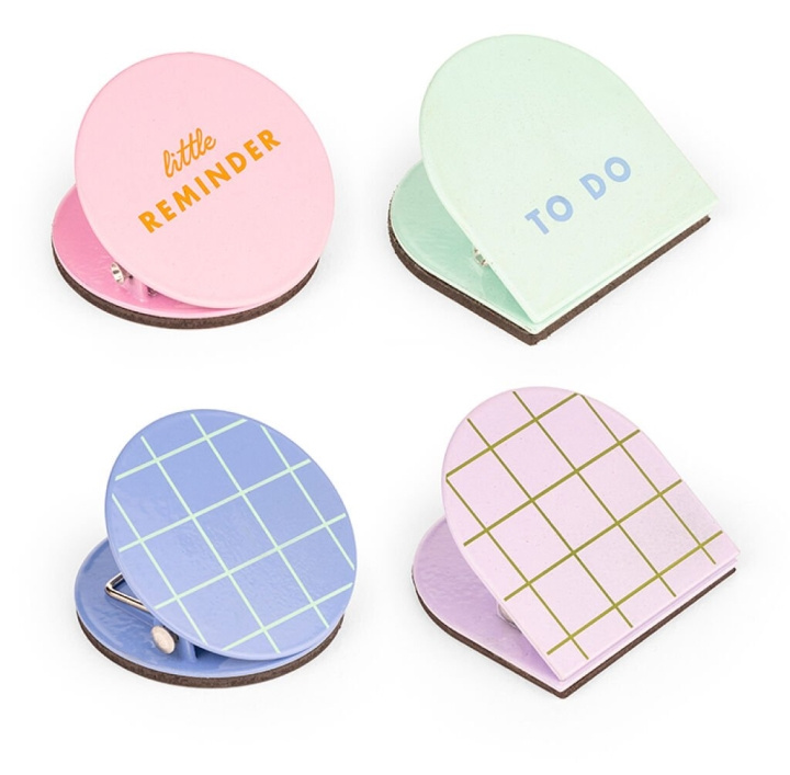 Kikkerland Inkerie Magnetic Clips - Set of 4 - 4 cm x 4 cm x 2.75 cm in the group Sport, leisure & Hobby / Fun stuff / Fun stuff at TP E-commerce Nordic AB (D22475)