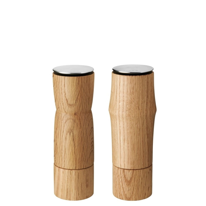 Stelton Storm Salt & Pepper Mill (Oak) in the group HOME, HOUSEHOLD & GARDEN / Kitchen utensils / Salt mills & Pepper mills at TP E-commerce Nordic AB (D22547)