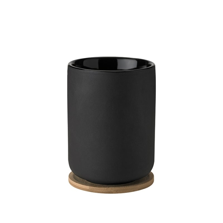 Stelton Theo Thermo Cup with Coaster 0.25 L (Black) in the group Sport, leisure & Hobby / Fun stuff / Cups at TP E-commerce Nordic AB (D22578)