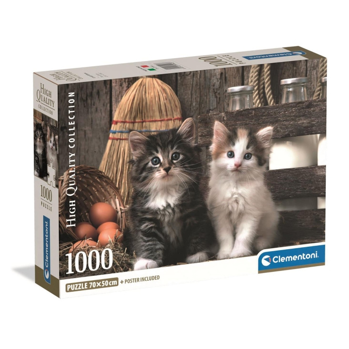 Clementoni Pussel 1000 Pcs CB High Quality Collection Lovely Kittens in the group Sport, leisure & Hobby / Hobby / Puzzle at TP E-commerce Nordic AB (D22862)